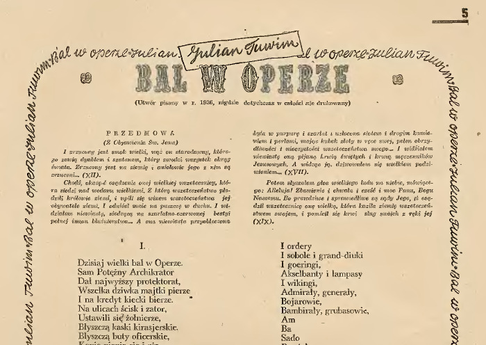 Szpilki Pierwodruk Balu w Operze